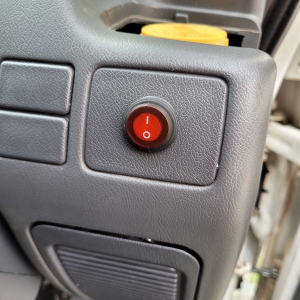 LED Button Drilled Into The Dash For 3 LED Lights With 1 Switch